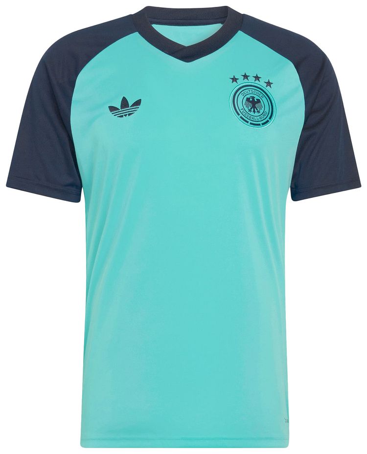 Adidas Germany 26 Away Pre Match Jersey Flash Aqua
