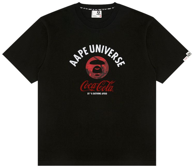 AAPE x Coca Cola Unvs Graphic Tee Black
