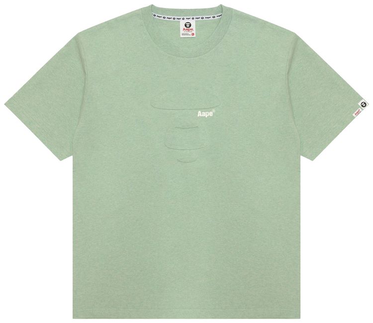 AAPE AAPEUNVS Unvs Moonface Tee GreenHeather
