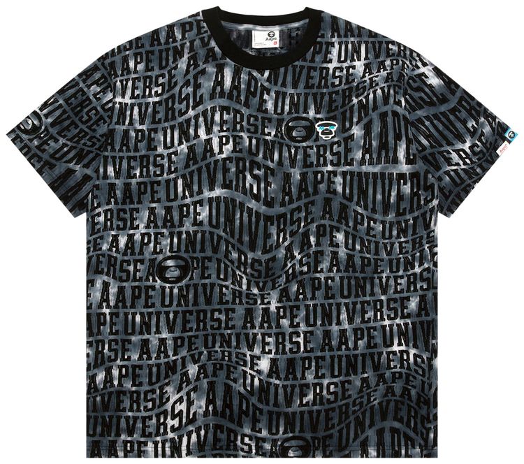 AAPE AAPEUNVS Unvs Graphic Tee BlackGrey