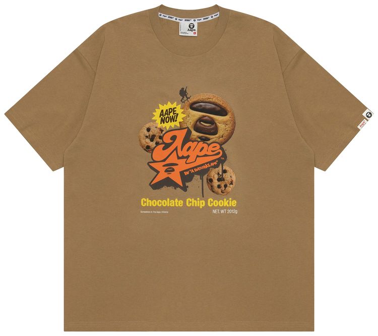 AAPE AAPENOW Graphic Tee BeigeLight