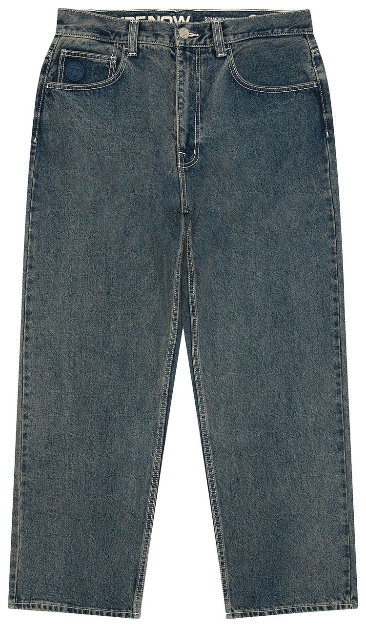 AAPE AAPENOW Moonface Jeans Blue
