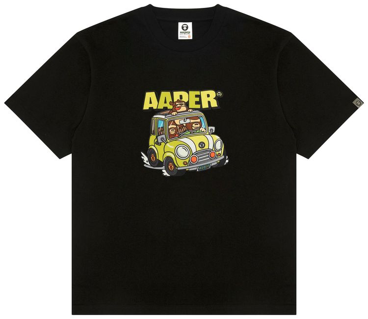 AAPE AAPER Graphic Tee Black