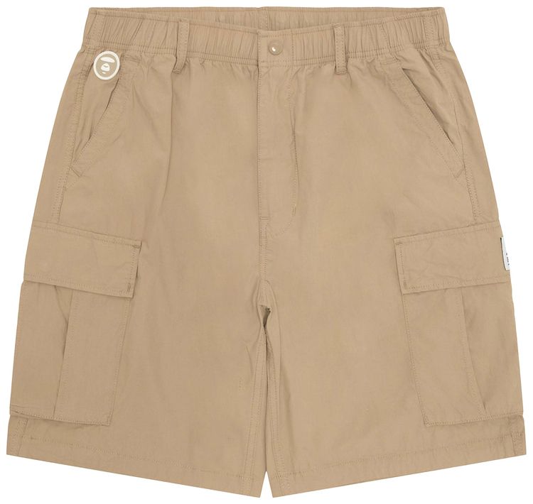 AAPE AAPENOW Moonface Cargo Shorts BeigeGrey