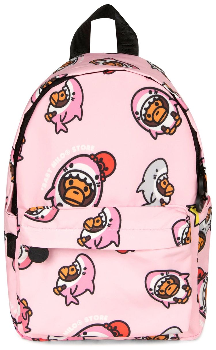Baby Milo Store Milo Graphic Small Backpack PinkGrey