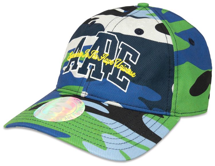 AAPE Logo Camo Cap GreenNavy