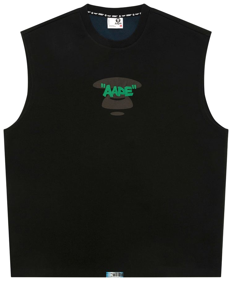 AAPE Moonface Logo Tank Top Black