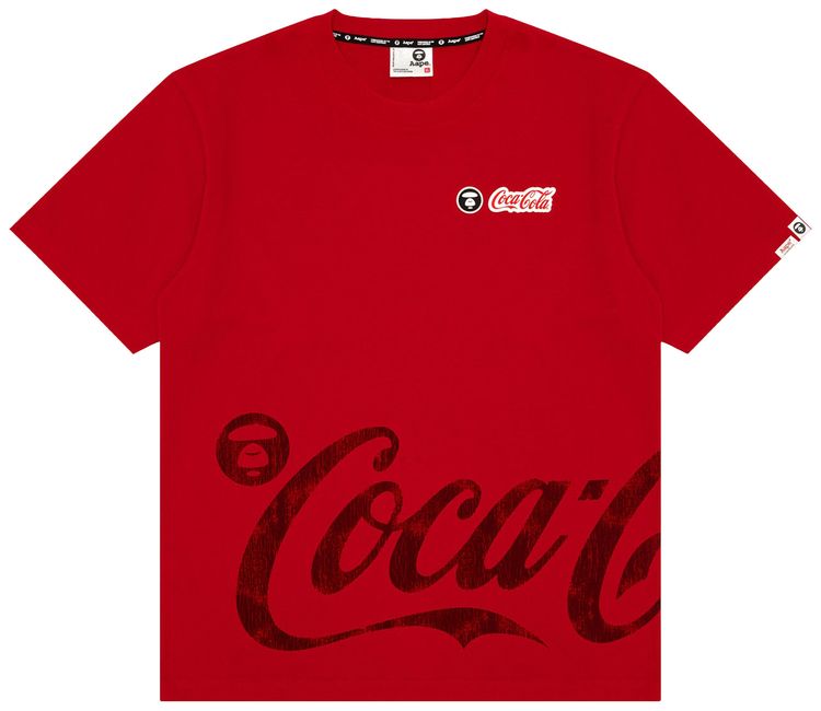 AAPE x Coca Cola Graphic Tee RedLight