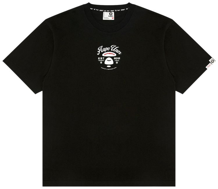 AAPE AAPEUNVS Unvs Graphic Tee Black