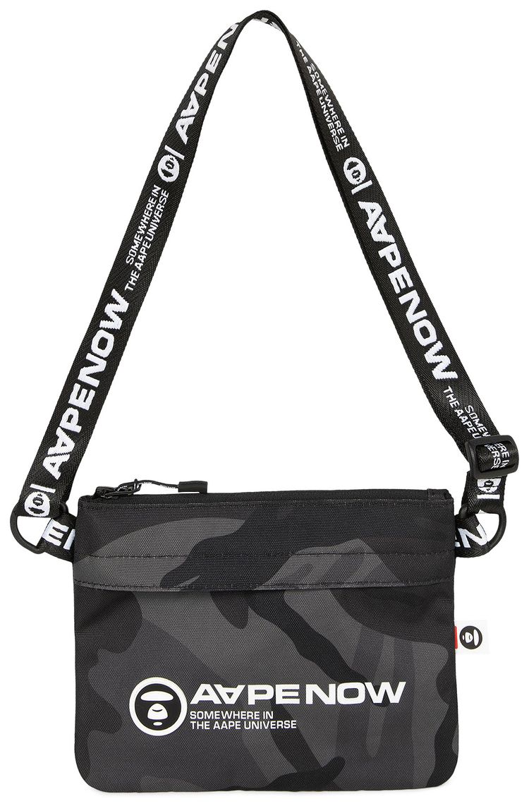 AAPE AAPENOW Camo Crossbody Bag BlackMulticolor