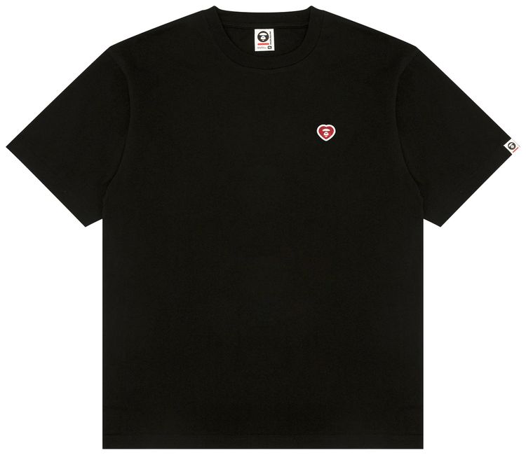 AAPE AAPENOW Heart Moonface Tee Black