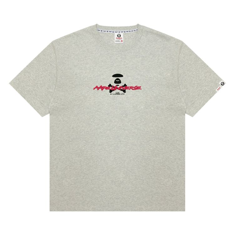AAPE AAPEUNVS Unvs Graphic Tee WhiteHeather