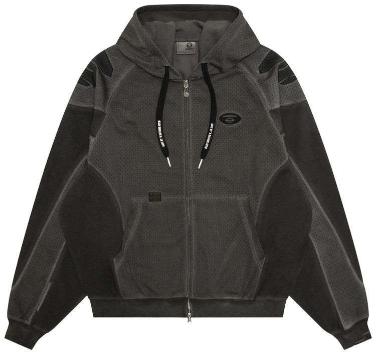 AAPE Moonface Zip Up Hoodie BlackLight