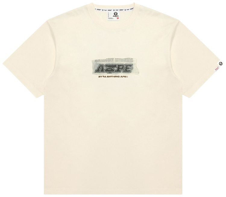 AAPE AAPEUNVS Unvs Graphic Tee IvoryWhite