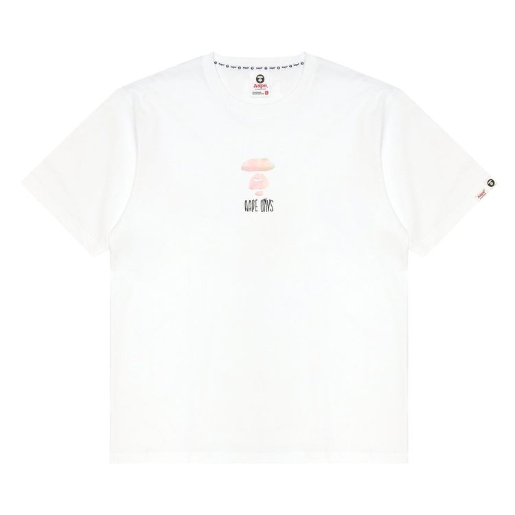 AAPE AAPEUNVS Unvs Graphic Tee White
