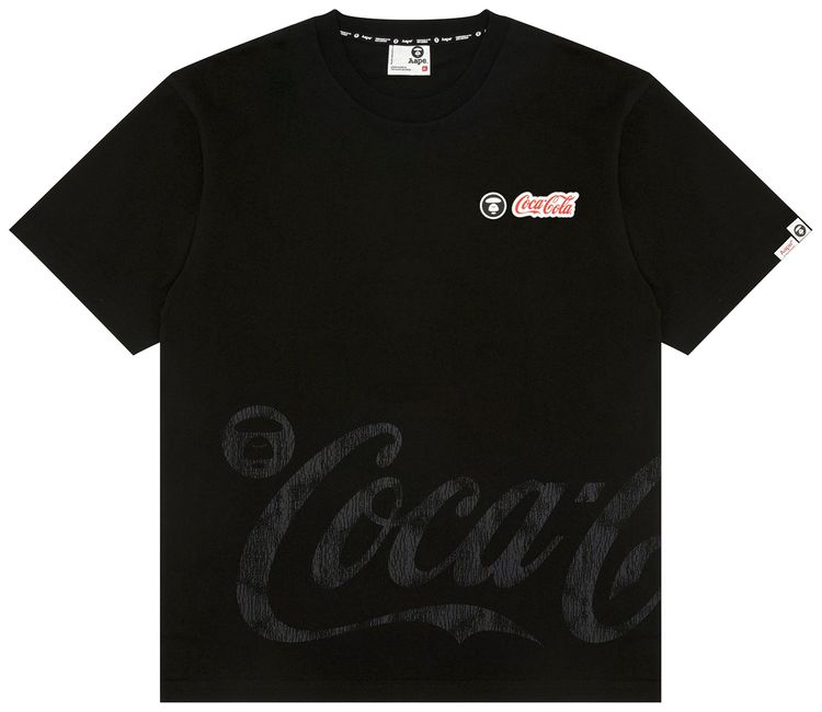 AAPE x Coca Cola Graphic Tee Black