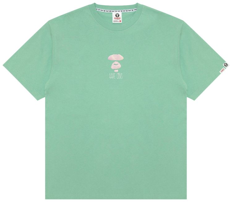 AAPE AAPEUNVS Unvs Graphic Tee GreenGrey