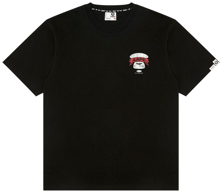 AAPE AAPEUNVS Unvs Graphic Tee Black