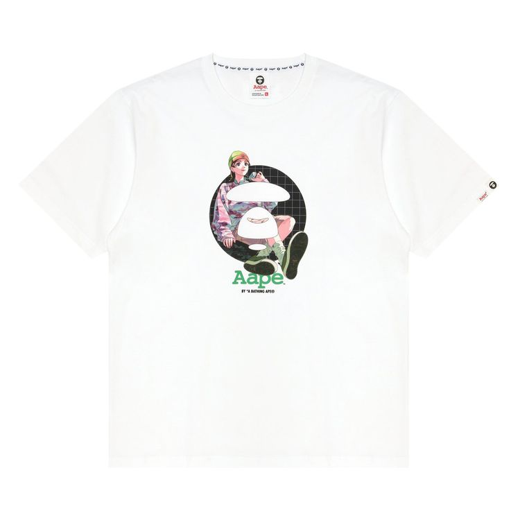 AAPE x Tree13 Graphic Tee White