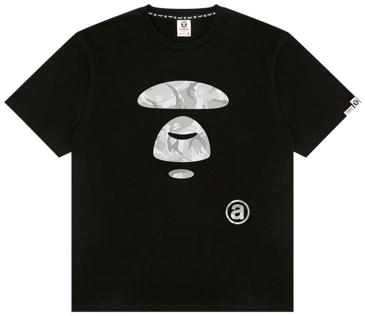 AAPE Moonface Tee Black