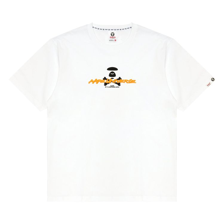 AAPE AAPEUNVS Unvs Graphic Tee White