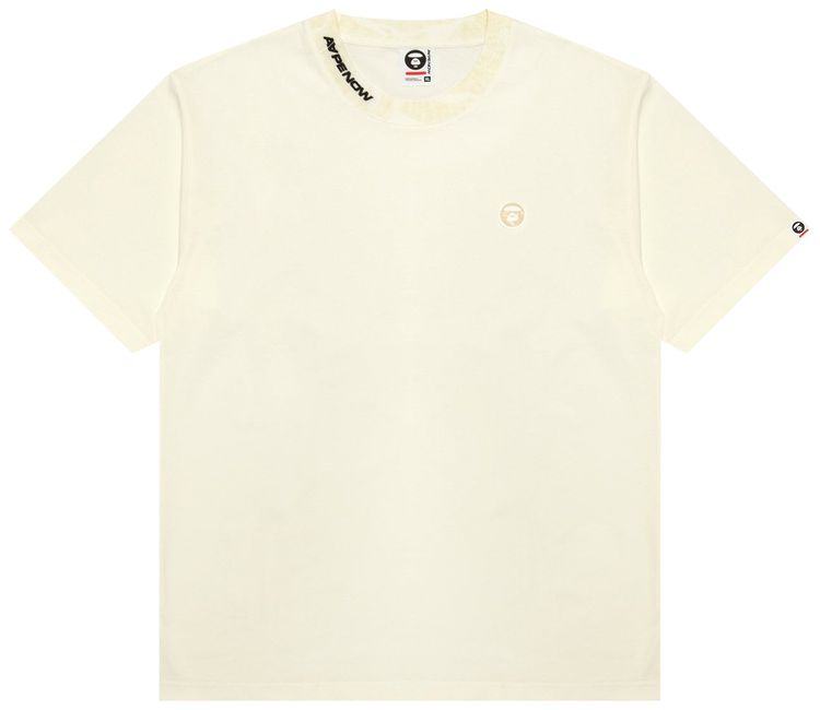 AAPE AAPENOW Moonface Logo Tee Ivory
