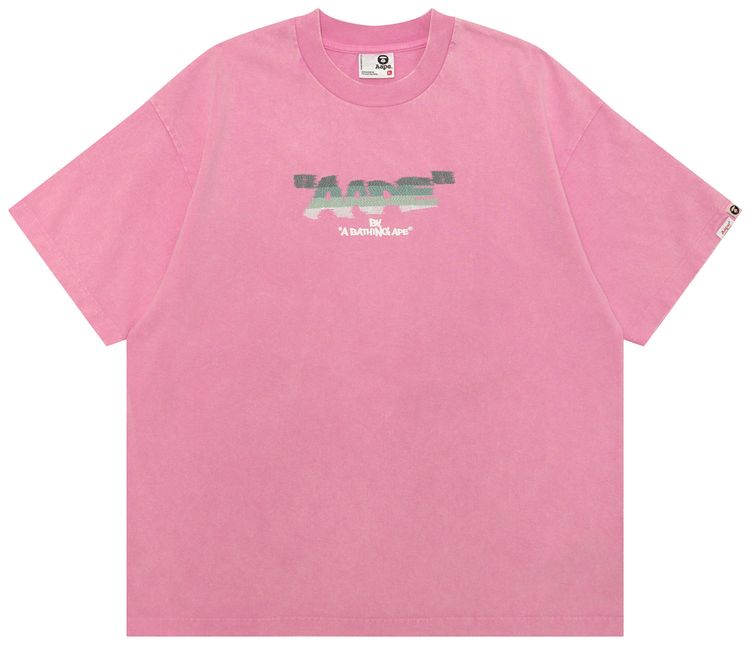 AAPE AAPEUNVS Unvs Graphic Tee PinkLight