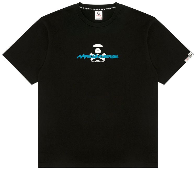 AAPE AAPEUNVS Unvs Graphic Tee Black