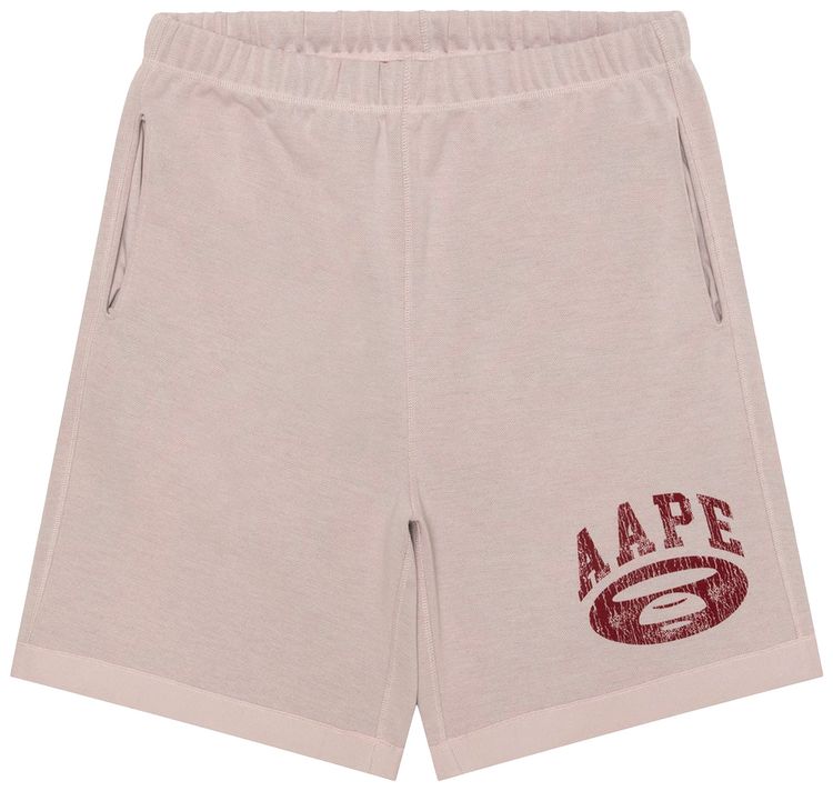 AAPE Moonface Sweat Shorts Ivory