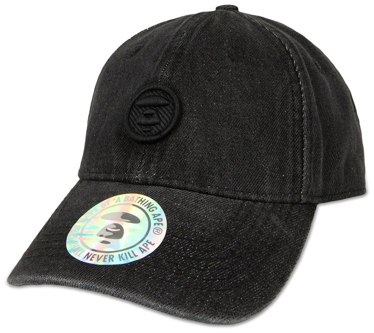AAPE AAPENOW Moonface Denim Cap BlackLight