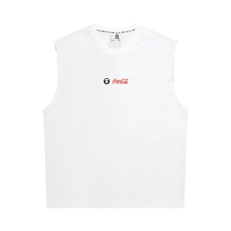 AAPE x Coca Cola Logo Tank Top White