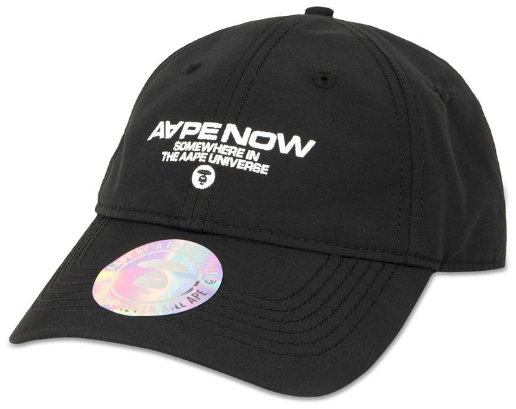 AAPE AAPENOW Logo Cap Black
