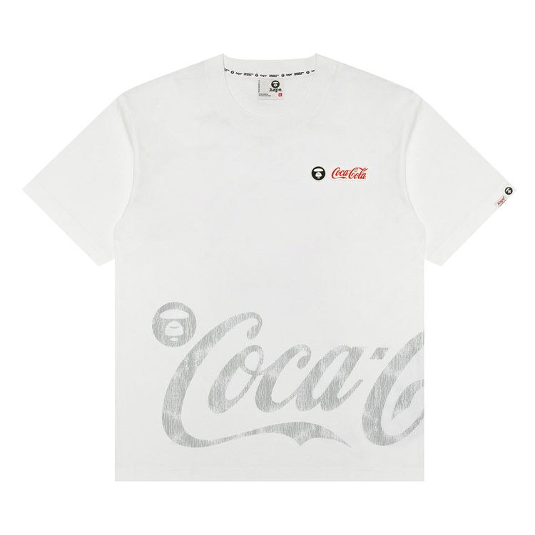 AAPE x Coca Cola Graphic Tee White