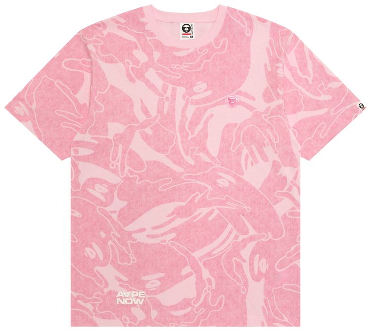 AAPE AAPENOW Camo Tee PinkMulticolor
