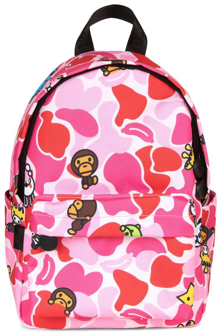 Baby Milo Store Camo Small Backpack PinkLight