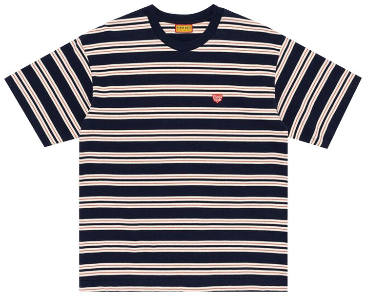 Human Made Striped T Shirt Navy