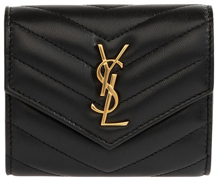 Saint Laurent Multi Fold Wallet Noir