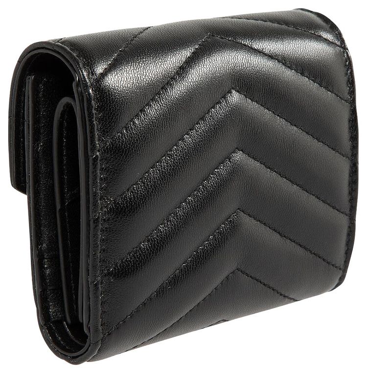 Saint Laurent Multi Fold Wallet Noir