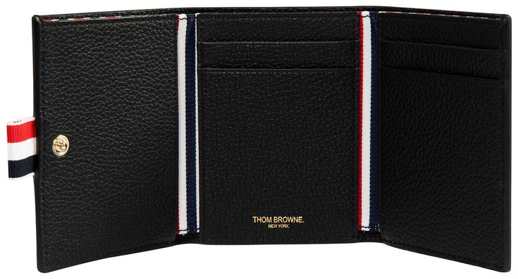Thom Browne Snap Trifold Wallet Black