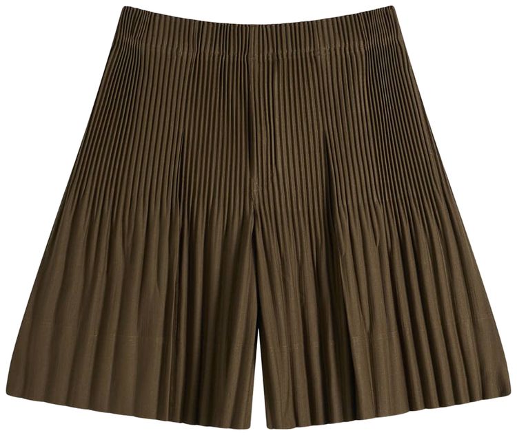 Issey Miyake Shorts Genova Metal Ocher