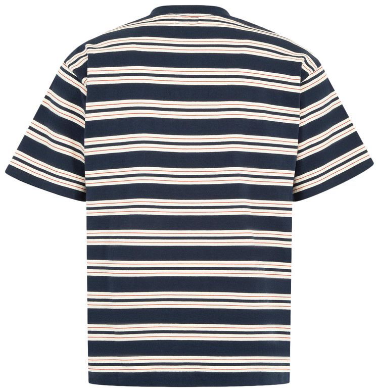 Human Made Striped T Shirt Blue