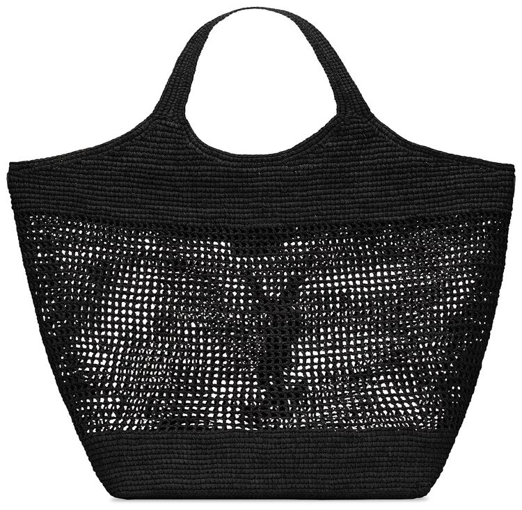 Saint Laurent Raffia Bag Nero
