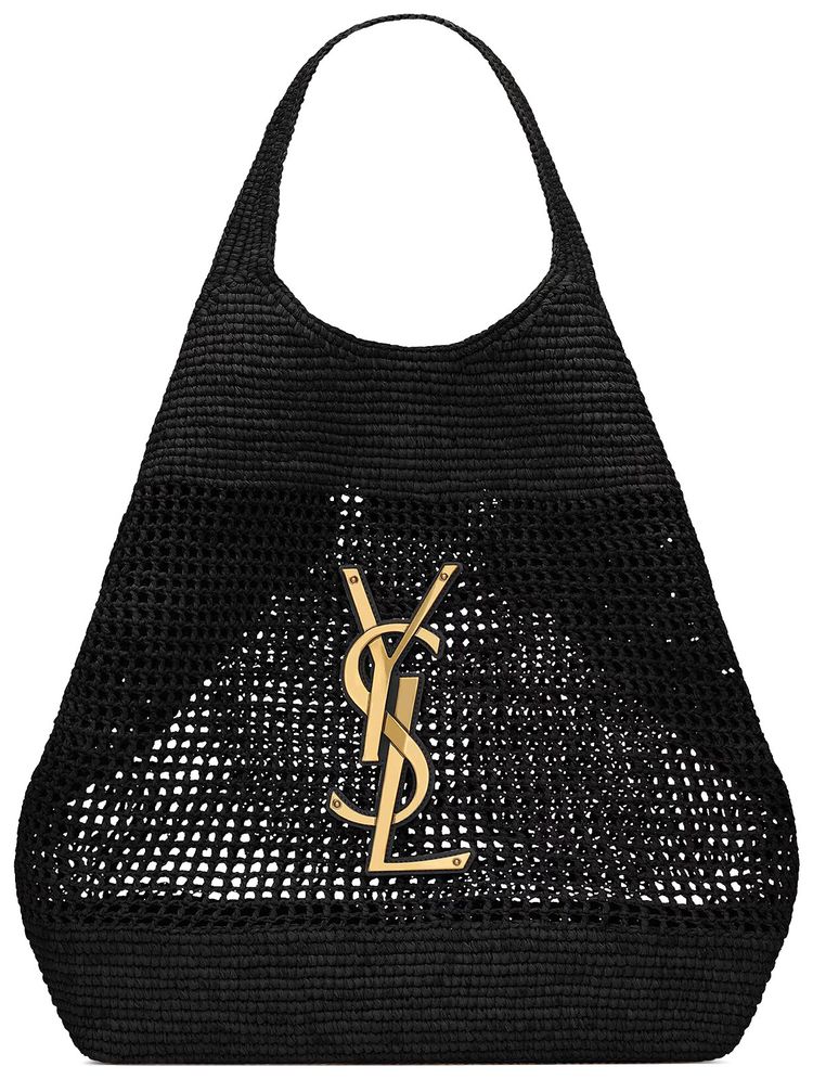 Saint Laurent Raffia Bag Nero