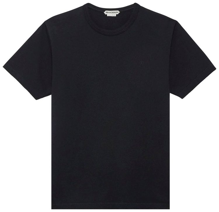 JW Anderson Embroidered Anchor T Shirt Black