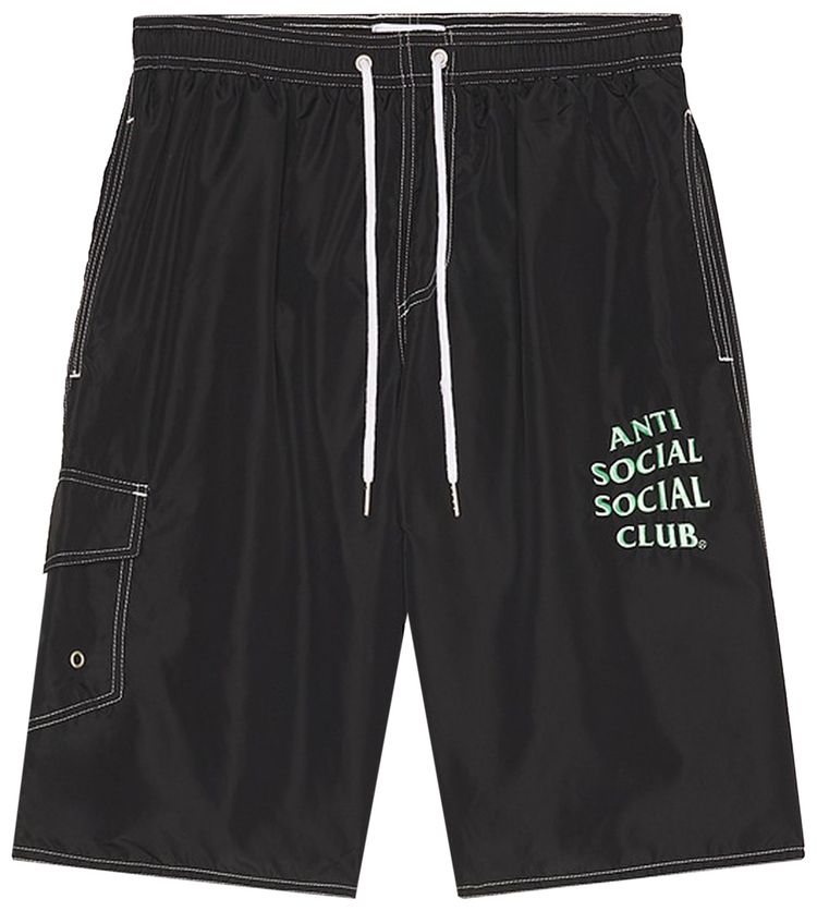 Anti Social Social Club Bored Shorts Black