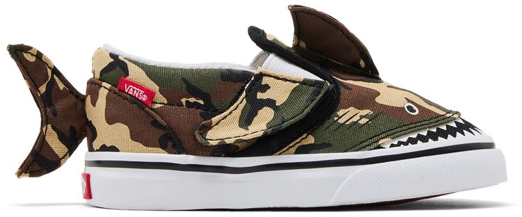 Vans Slip On V Toddler Camo Shark