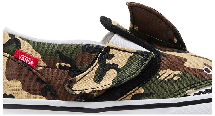 Vans Slip On V Toddler Camo Shark