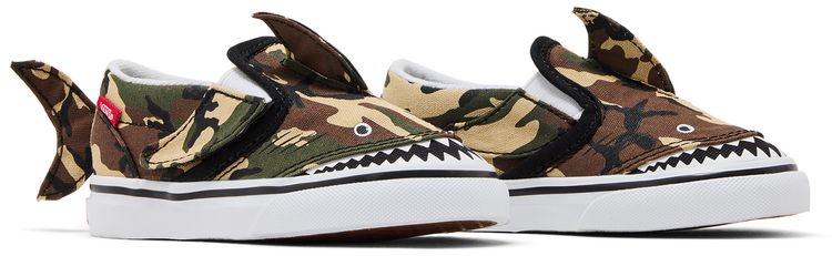 Vans Slip On V Toddler Camo Shark