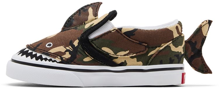 Vans Slip On V Toddler Camo Shark