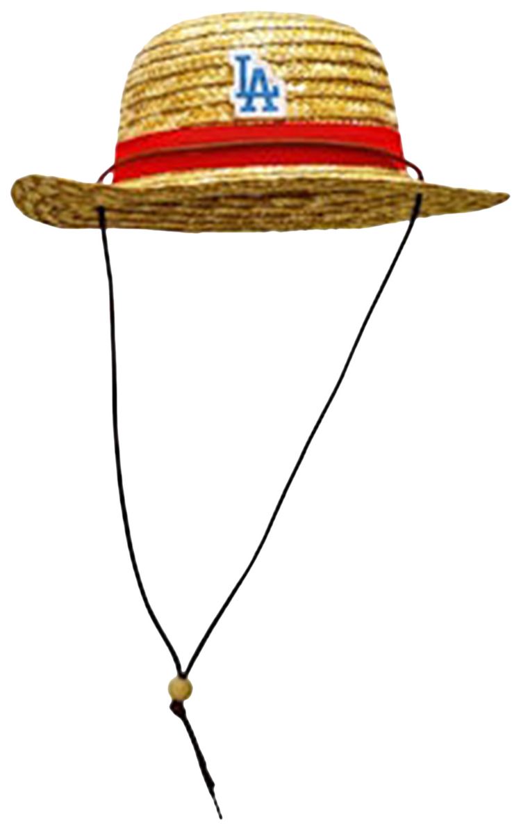 Los Angeles Dodgers x One Piece Straw Hat Brown